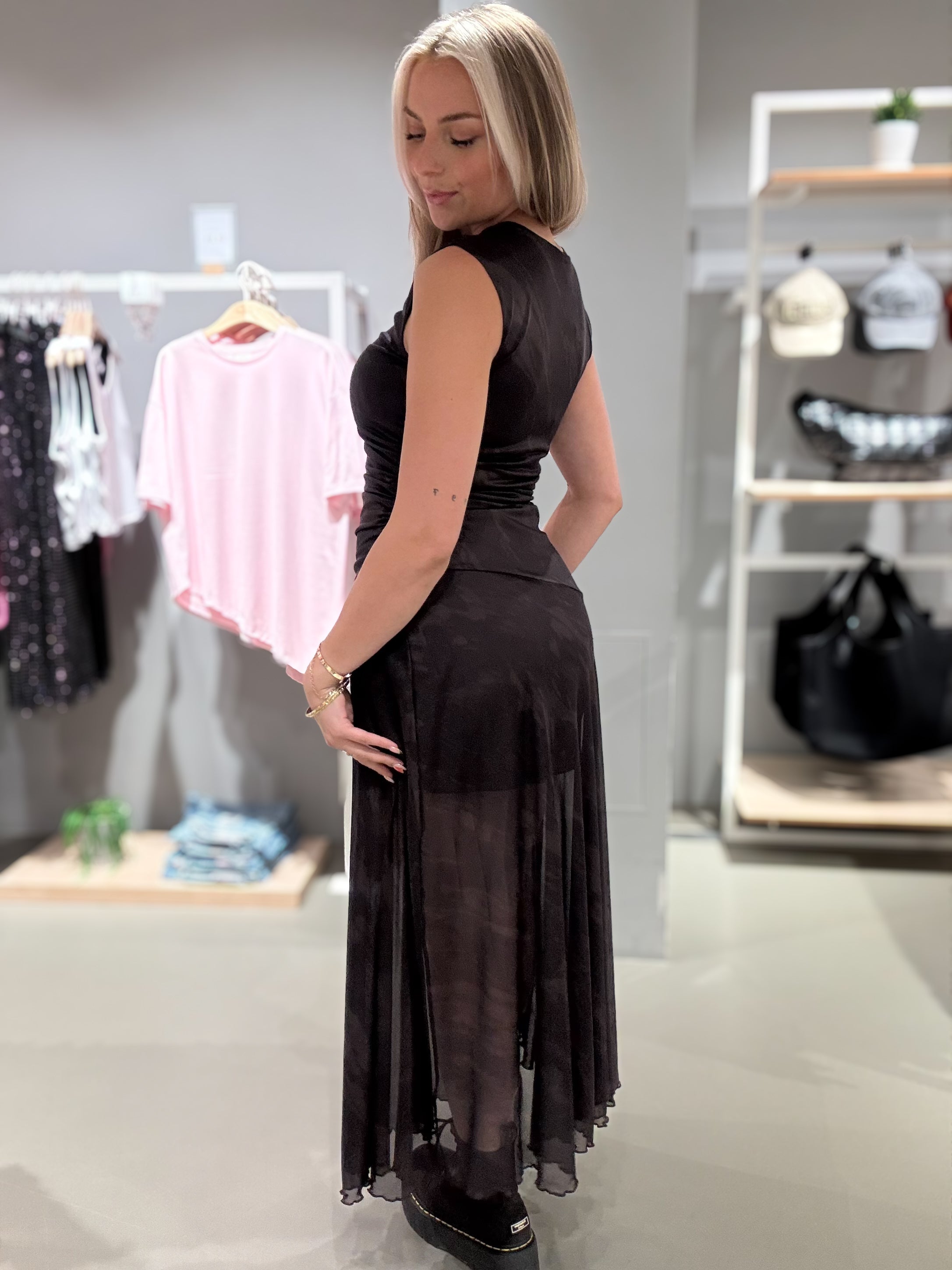 OBJNOELLE Long Dress - Chocolate Plum